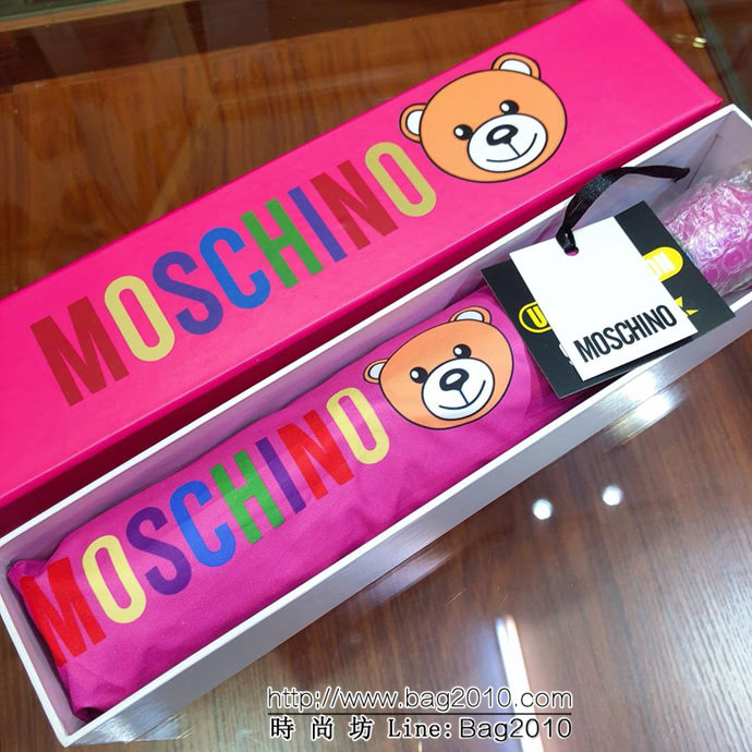 Moschino莫斯奇諾 防紫外線 全自動伸縮手柄 防雨防紫外線隔熱傘  sll1037